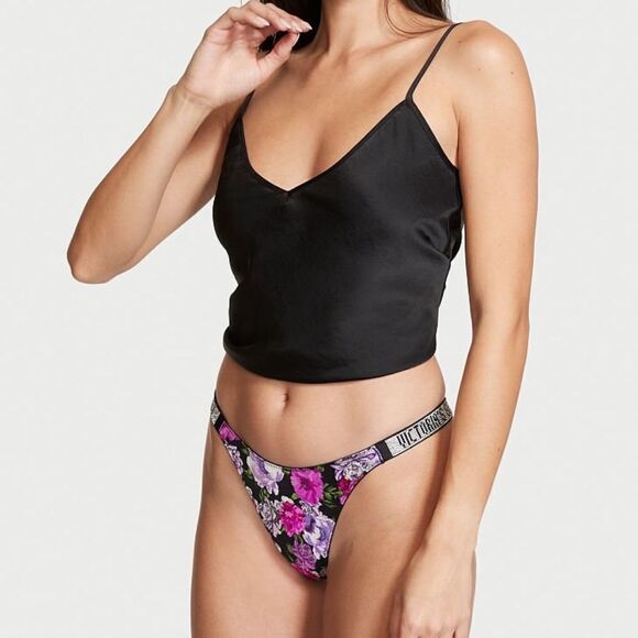 Victorias Secret Very Sexy Bling Crystal Bombshell shine strap Thong Panty Small - Picture 5 of 5